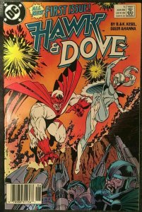 Hawk & Dove #1 DC Comics Newsstand June Jun 1989 (VF)