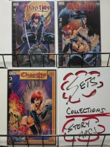 CHASTITY SHATTERED (2001 CHAOS) 1-3  COMPLETE! COMICS BOOK