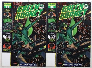 Green Hornet #1 FCBD Lot of 2 #1 x2 (2010) Dynamite 1st Print Comic Books