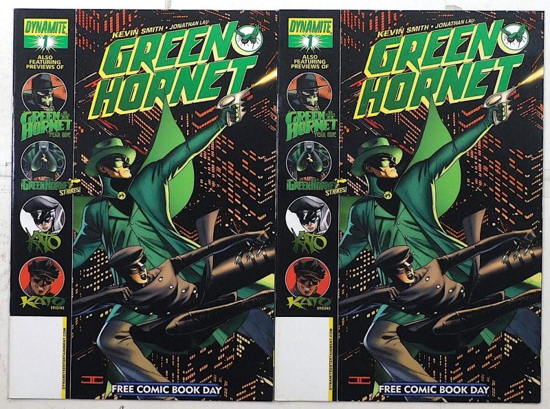 Green Hornet #1 FCBD Lot of 2 #1 x2 (2010) Dynamite 1st Print Comic Books