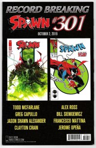 Spawn #300 (09/2019) Image Comics McFarlane & Capullo Variant Cover 