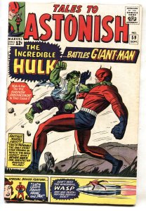 Tales To Astonish #59 marvel comic book 1st Hulk In Title-1964 VG+