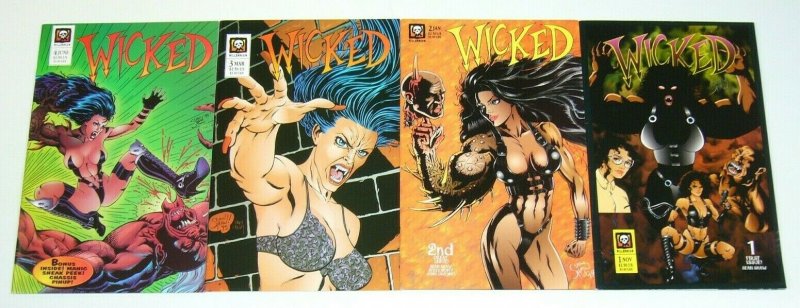 Wicked #1-4 VF/NM complete series - millennium comics bad girl vampire 2 3 set