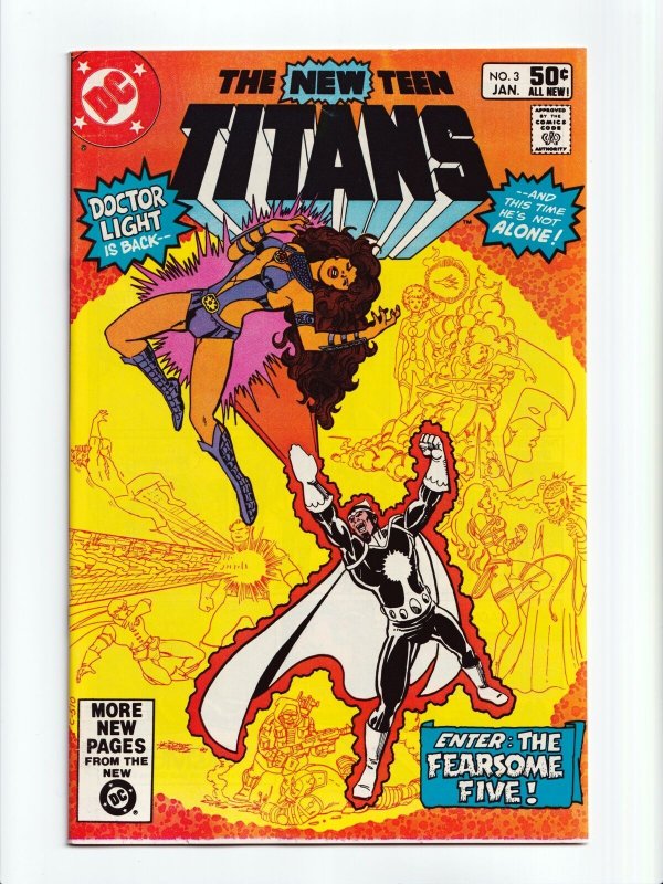 The New Teen Titans #3 1st Appearance Fearsome Five DC Comics 1981 NM