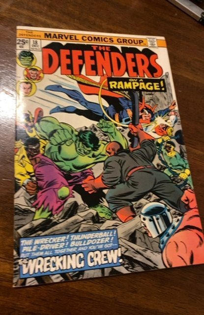 : Defenders #18 1st wrecking crew higher mid grade