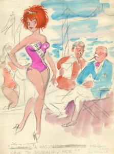 Beauty Contest Color Gag art by Michael Berry