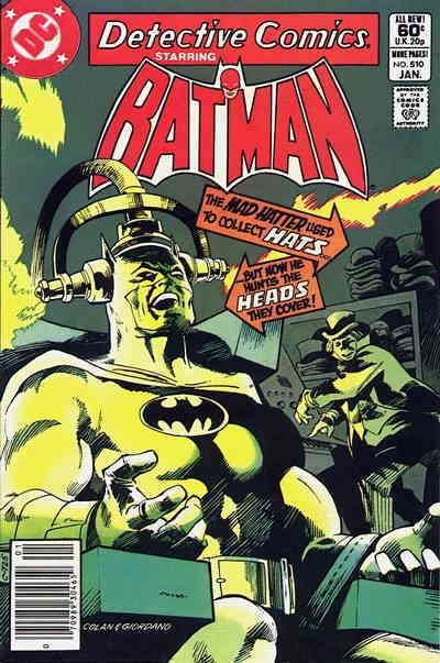 Detective Comics #510 (Newsstand) FN ; DC | Batman Mad Hatter 1982