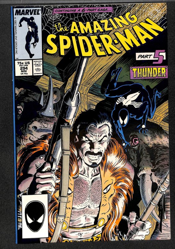 Amazing Spider-Man #294 VF/NM 9.0 Kraven's Last Hunt Part 5!