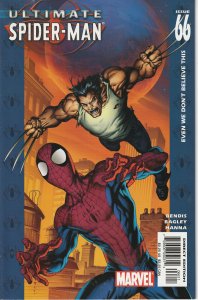 Ultimate Spider-Man #66 (2004)  Freaky Friday - Spidey/Wolverine Style !