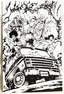 SKYBOUND X #3 Daniel Warren Johnson B&W Incentive Variant Cover Image Comics