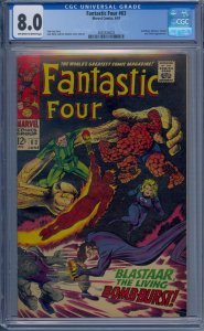 FANTASTIC FOUR #63 CGC 8.0 SANDMAN BLASTAAR CRYSTAL TRITON JACK KIRBY 
