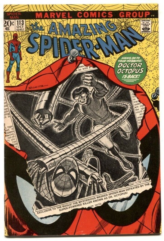 Amazing Spider-man #113 1972- Doctor Octopus- Marvel FN+