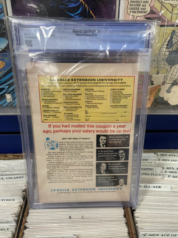 MARVEL SPOTLIGHT #5 CGC 6.5,1972, 1ST APP. GHOST RIDER  OW/W Pages