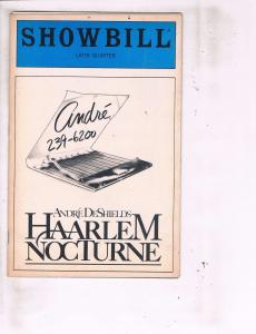 3 Playbills Haarlem Nocturne Dinah Was Washington Leader Of The Pack Latin J118 