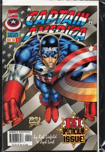 Captain America #1 Variant Cover (1996) Captain America [Key Issue]