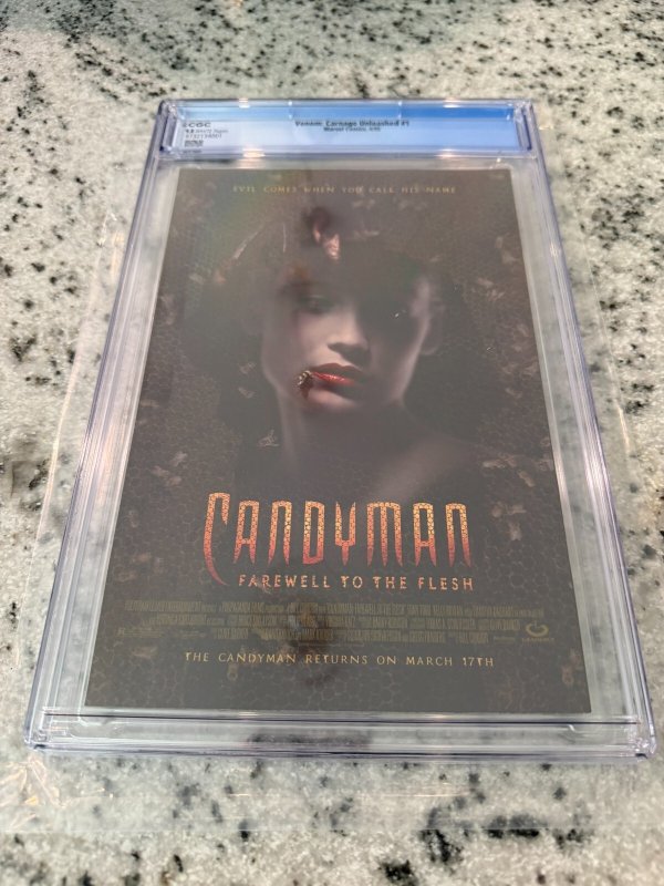 Venom Carnage Unleashed # 1 CGC Graded 9.8 Marvel Comic Book Spider-Man JH36