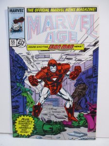 Marvel Age #55 (1987) Iron Man Centurion Armor / Armor Wars