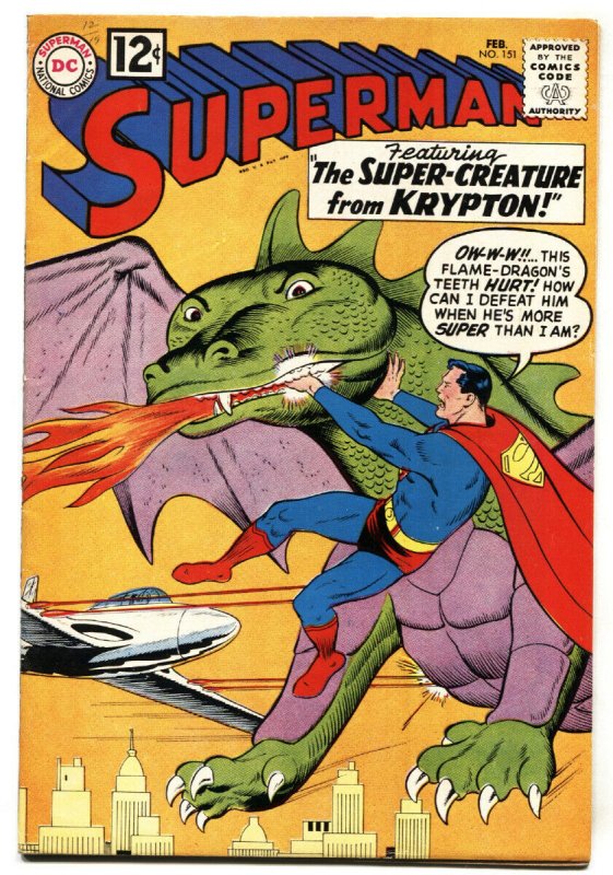 SUPERMAN #151 comic book 1962-DC-FN