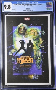 CGC 9.8 Star Wars Return of the Jedi 40th Anniversary Covers #1 Movie Poster Cvr