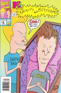 Beavis And Butt-Head #2 (Newsstand) VF ; Marvel | Coffin