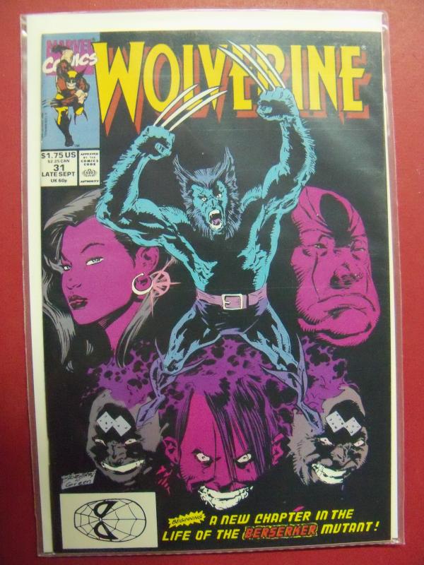 WOLVERINE #31  (9.0 to 9.4 or better) 1988 Series MARVEL COMICS