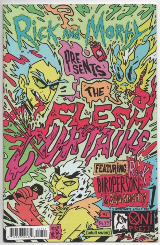 RICK and MORTY FLESH CURTAINS #1, NM, Grandpa, Oni Press, from Cartoon 2019