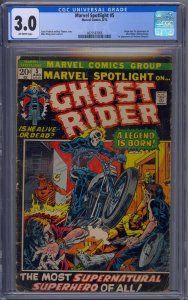 MARVEL SPOTLIGHT #5 CGC 3.0 1ST GHOST RIDER JOHNNY BLAZE