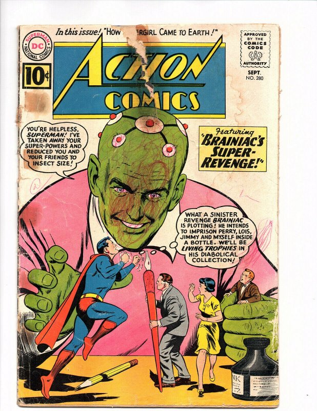 Action Comics #280 Sep 1961 DC Fair+ 