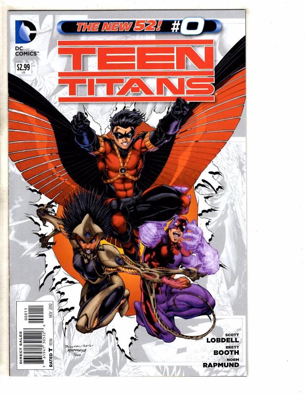 6 Teen Titans DC NEW 52 Comic Books # 0 2 3 4 5 + Annual # 1 Flash Robin J259