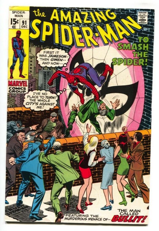 Amazing Spider-man #91 1970- Marvel Bronze Age FN+ 