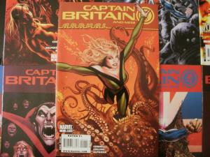 9 Marvel CAPTAIN BRITAIN and MI 13 Comic Book: #5 6 8 9 11 12 13 14 ANNUAL #1