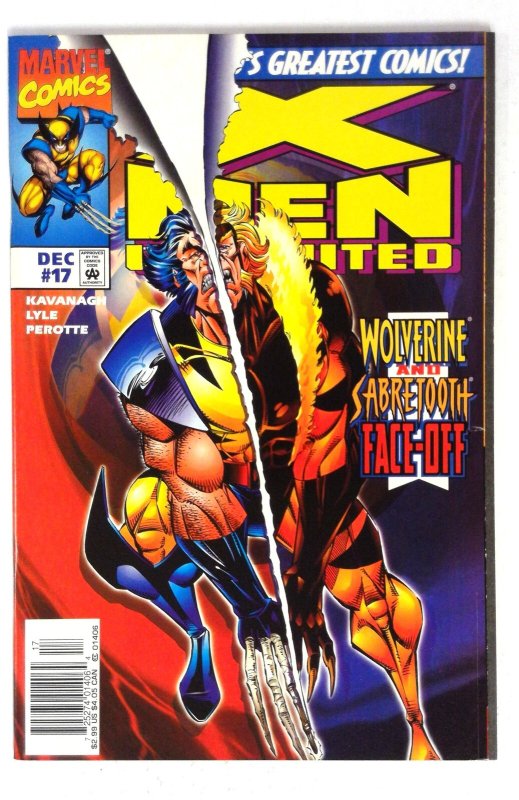 X-Men Unlimited #17 (1997) NEWSSTAND Sabretooth Kavanagh Marvel NM-