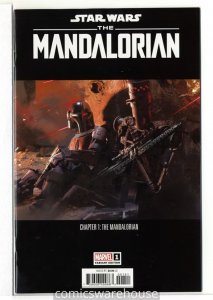STAR WARS MANDALORIAN (2022 MARVEL) #1 VARIANT 1:10 CONCEPT ART NM G53326