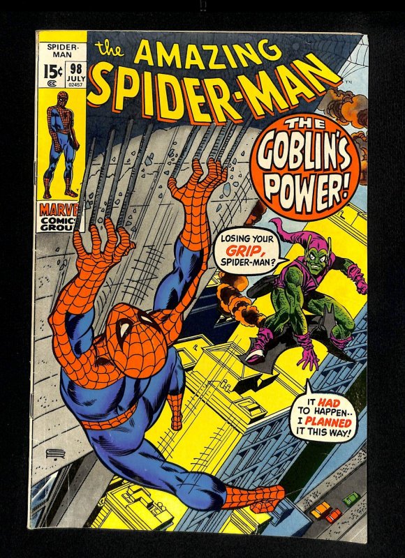 Amazing Spider-Man #98 Drug Issue! Green Goblin! No CCA!