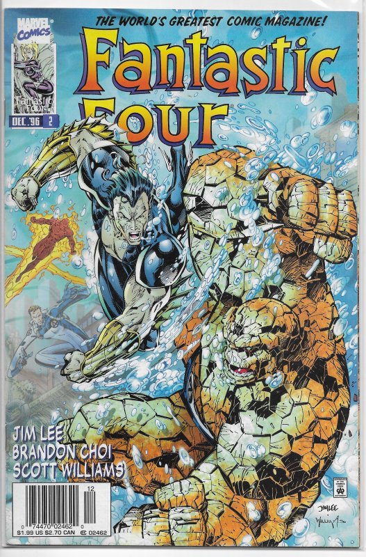 Fantastic Four (vol. 2, 1997) # 2 VG (Heroes Reborn) Jim Lee/Brandon Choi, Namor