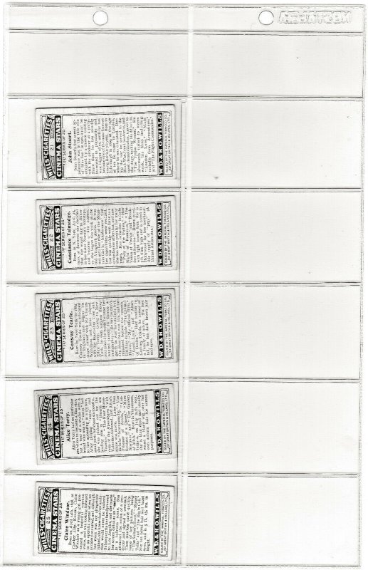 1928 Wills's Cigarettes - Cinema Stars Series 1 & 2- (Grade VG+-EX+) WH