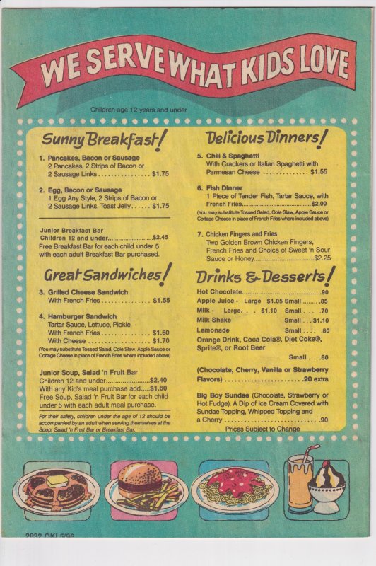 ADVENTURES OF THE BIG BOY #463 (1996) VF 8.0 white.