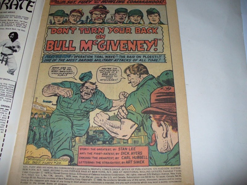 Sgt. Fury and His Howling Commandos #124 1975 VG