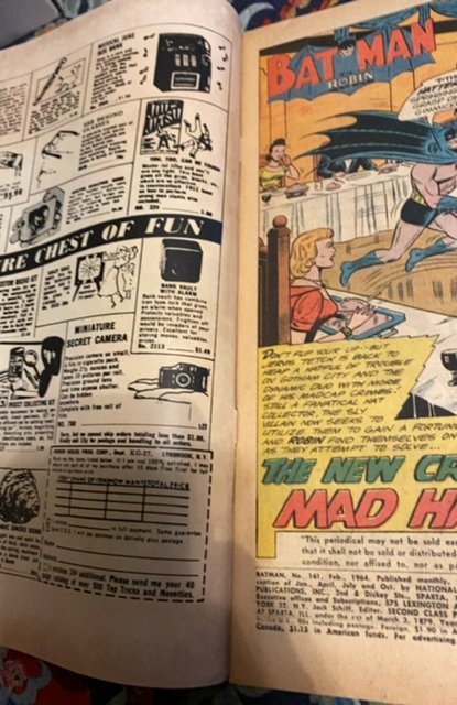 Batman #161 (1964)Batmite/ Batcopter app mid grade copy