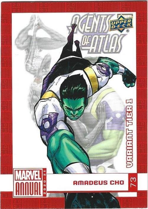 2020-21 Marvel Annual Variant Tier 1 #73 Amadeus Cho