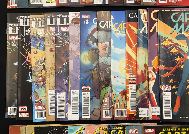 Captain Marvel, A-Force, The Ultimates - 34 book lot