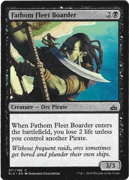 Magic the Gathering: Rivals of Ixalan - Fathom Fleet Boarder