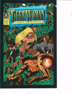 Lot Of 2 Comic Books Whitman Ghost Stories #47 and Millennium Tiger Woman #1BH50