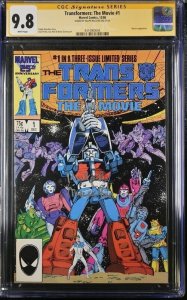 Transformers : The Movie (1986) # 1 (CGC 9.8 SS) Signed Ralph Macchio * Marvel