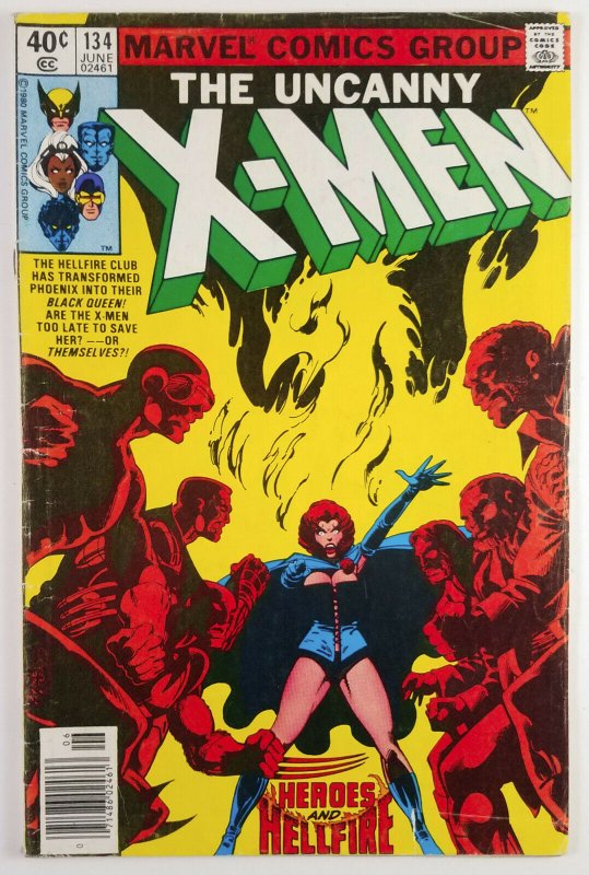 The Uncanny X-Men #134 - 1ST APP DARK PHOENIX - Newsstand - Good - Marvel 1980