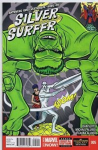 Silver Surfer #5 ORIGINAL Vintage 2014 Marvel Comics Hulk