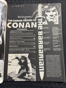 1982 SAVAGE SWORD OF CONAN Magazine #76 FN 6.0 Joe Chiodo Cover