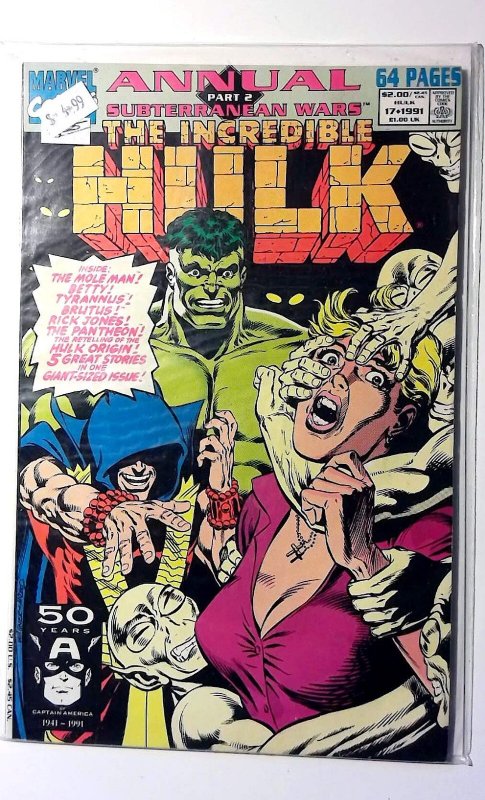 The Incredible Hulk Annual #17 (1991) Marvel Comics 1st Print Comic Book