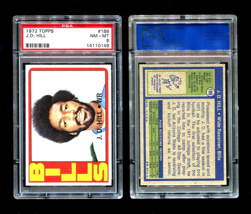 J.D. Hill Football Cards