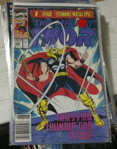 THOR # 433 1991 MARVEL new thor  ERIC MASTERSON ulik code blue